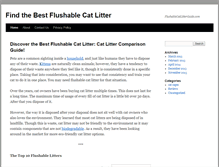Tablet Screenshot of flushablecatlitterguide.com